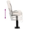 vidaXL Boat Seat with Pedestal Height Adjustable 360&deg; Rotatable