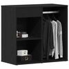 vidaXL Cosmetic Cabinet Black Oak 80 x 40 x 75 cm Engineered Wood