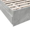 vidaXL Bed Frame with Drawers without Mattress Concrete Grey 100x200 cm