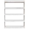 vidaXL Book Cabinet/Room Divider White 100x30x135.5 cm Solid Pinewood