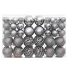vidaXL Christmas Baubles 100 pcs Grey 3 / 4 / 6 cm
