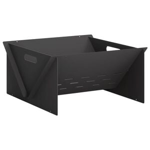 vidaXL Fire Pit Black 40 x 40 x 20 cm Steel
