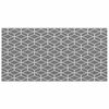 vidaXL Outdoor Rug Geometric ARAKIL Grey and White 500 x 250 cm