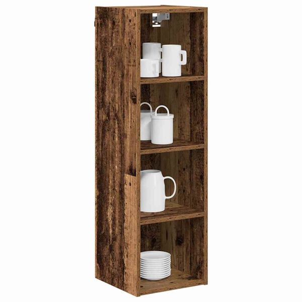 vidaXL Hanging Cabinet Old Wood 30 x 29.5 x 100 cm Engineered Wood