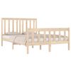 vidaXL Bed Frame without Mattress Solid Wood Double