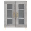 vidaXL Highboard Grey Sonoma 69.5x34x180 cm Engineered Wood