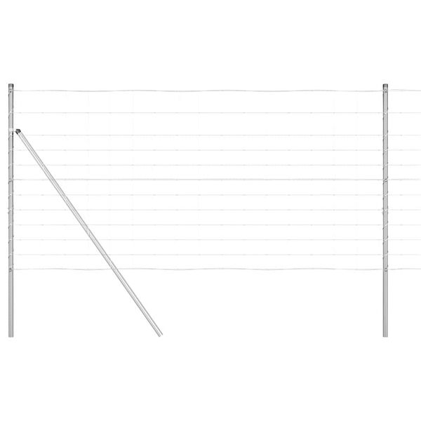 vidaXL Fence Post Galvanized 50 x 1.2 m Steel