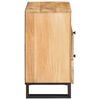 vidaXL Bedside Cabinet Natural 50 x 33 x 62 cm Solid Mango Wood
