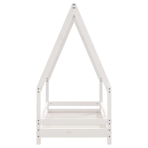vidaXL Kids Bed Frame White 70x140 cm Solid Wood Pine