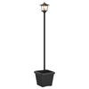 vidaXL Solar Lamp Post with Planter Black 32 x 32 x 158 cm