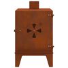 vidaXL Camping Stove 35x50x60 cm Corten Steel