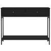 vidaXL Console Table Black 100x34.5x75 cm Engineered Wood