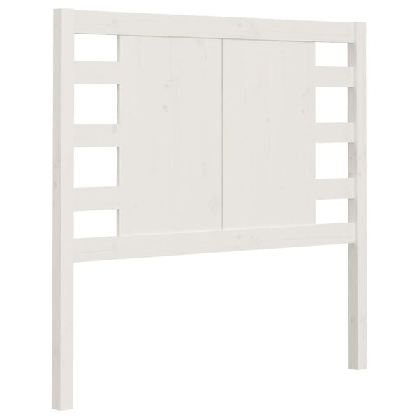 vidaXL Headboard White 81x4x100 cm Solid Wood Pine