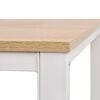 vidaXL Writing Desk 120x60x75 cm Oak and White