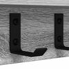 vidaXL Wall-Mounted Coat Rack Grey Sonoma 40 x 10.5 x 10.5 cm