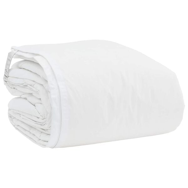 vidaXL Duvet Set with Pillow 3 pcs White Microfiber and Cotton