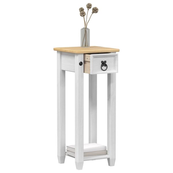 vidaXL Plant Stand White 30 x 30x 73 cm Solid Pine Wood
