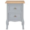 vidaXL Bedside Cabinets 2 pcs Grey 35x30x49 cm MDF