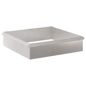 vidaXL Snail Fences 8 pcs 100 x 3.5 x 25 cm Stainless Steel Silver