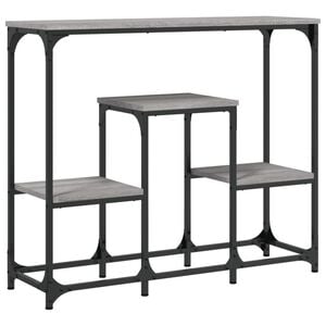 vidaXL Console Table Grey Sonoma 89,5x28x76 cm Engineered Wood