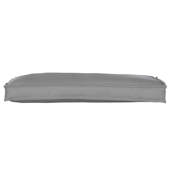 vidaXL Pallet Cushion Set 2 pcs Grey 100 x 40 x 8 cm Oxford fabric