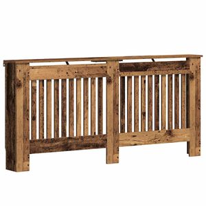 vidaXL Radiator Cover Old Wood 172 x 19 x 81.5 cm Engineered Wood