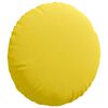 vidaXL Seat Cushions 2 pcs Light Yellow &Oslash;40 x 13 cm Fabric