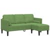 vidaXL Sofa Set 2 pcs Light green 173 x 131 x 67 cm Velvet