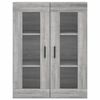 vidaXL Highboard Grey Sonoma 69.5x34x180 cm Engineered Wood
