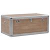 vidaXL Storage Box Solid Fir Wood 91x52x40 cm Brown