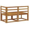 vidaXL Outdoor Middle and Corner Sofa 2 Piece Natural