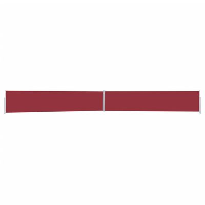 vidaXL Patio Retractable Side Awning 170x1200 cm Red