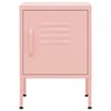 vidaXL Nightstands 2 pcs Pink 35x35x51 cm Steel