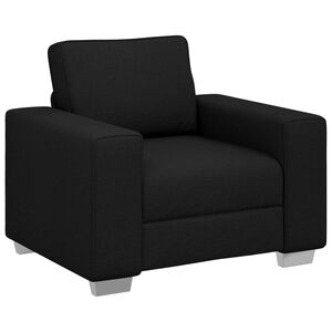 vidaXL Sofa Black 100 x 77 x 82 cm Fabric