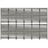 vidaXL Room Divider 6 Panels Grey Poly Rattan