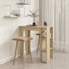 vidaXL Bar Table with Shelf Sonoma Oak 102x50x103.5 cm Engineered Wood