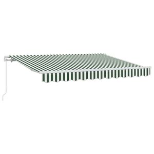vidaXL Retractable Awning Green 250 x 200 cm Fabric
