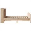 vidaXL Bookcase Bed without Mattress 135x190 cm Double Solid Wood Pine
