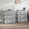 vidaXL Sideboards 2 pcs Concrete Grey Engineered Wood