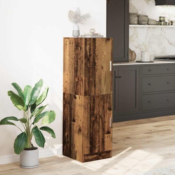 vidaXL Kitchen Cabinet Old Wood 38x41.5x131.5 cm Engineered Wood