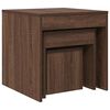 vidaXL Nesting Tables 3 pcs Brown Oak Engineered Wood