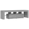 vidaXL TV Cabinet with LED Lights Grey Sonoma 140x36.5x40 cm