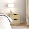 vidaXL Bedside Cabinets 2 pcs Sonoma Oak 40x40x50 cm Engineered Wood