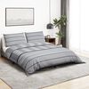 vidaXL Duvet Cover Set Grey 200x220 cm Cotton