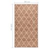 vidaXL Carpet Runner Light Brown 80x150 cm