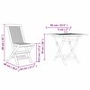 vidaXL Garden Dining Set 3 pcs Brown Solid teak wood