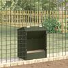 vidaXL Rabbit Feeder Olive Green 33.5 x 25.5 x 45.5 cm