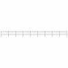 vidaXL Garden Fence with Spear Top Steel 1603.5x100 cm Black