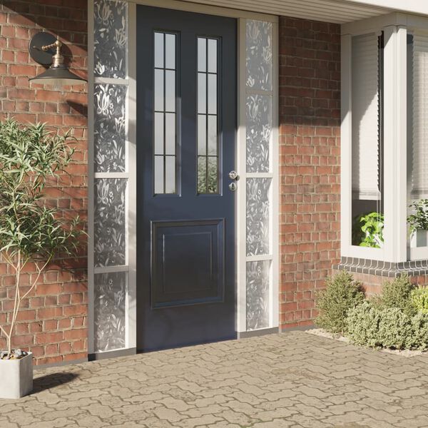 vidaXL Window Film Frosted Flower Pattern 45x500 cm PVC