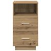 vidaXL Bedside Cabinet with 2 Drawers Artisan Oak 36x36x68 cm